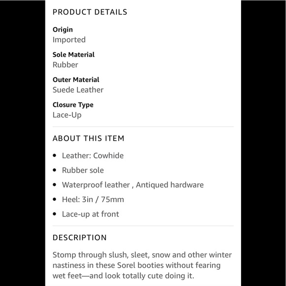 NWT Sorel After Hours lace Boot / bootie wedge - Picture 12 of 12